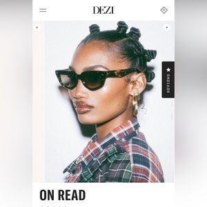 Dezi ON READ classics tortoise cat eye sunglasses